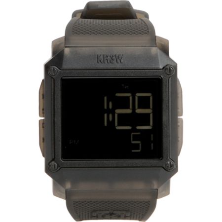 KR3W Halo 2 Clear Black Digital Watch