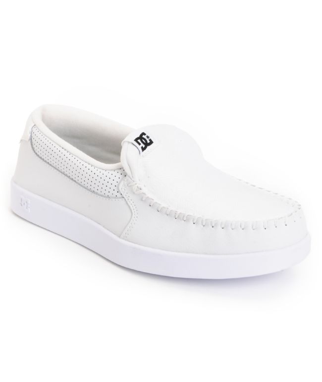 DC Villain White & Jacquard Slippers