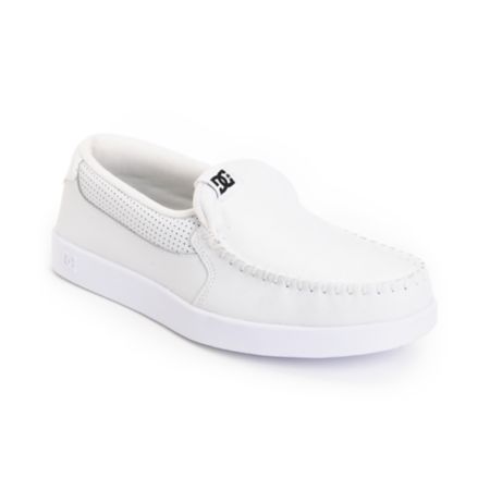 DC Villain White & Jacquard Slippers