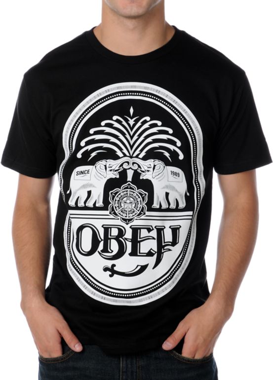 Obey IPA M94 Black Tee Shirt