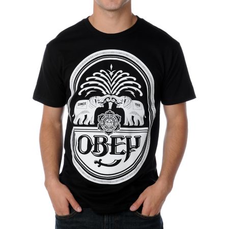 Obey IPA M94 Black Tee Shirt