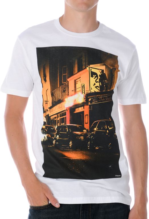 Obey Bombs Away White Tee Shirt