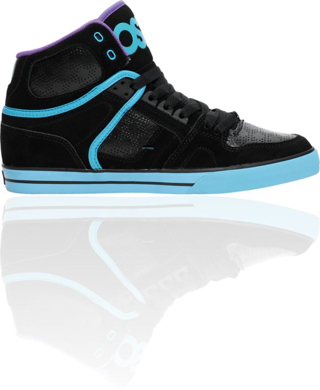 Osiris NYC 83 VLC Black, Teal & Purple Shoe