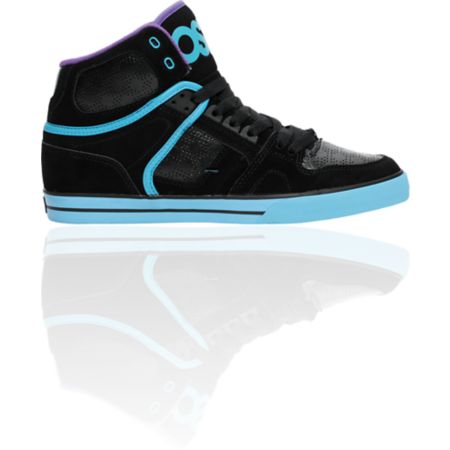 Osiris NYC 83 VLC Black, Teal & Purple Shoe