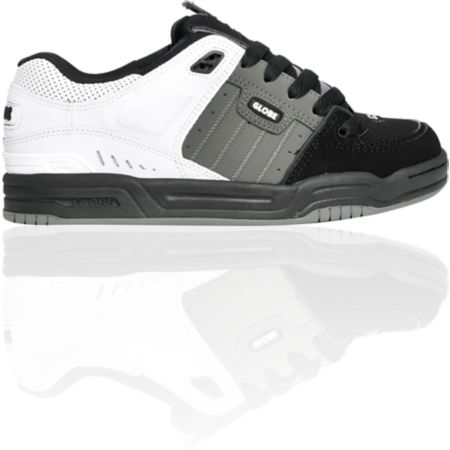 Globe Shoes Fusion Black, Charcoal & White Skate Shoe
