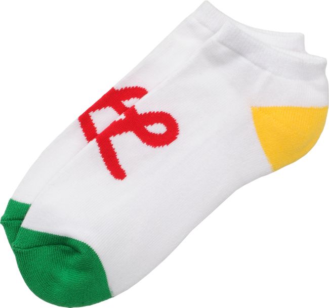 LRG Jumpoff White Rasta Ankle Socks