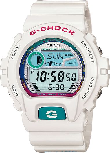G-Shock GLX6900-7 G-Lide White & Purple Digital Watch