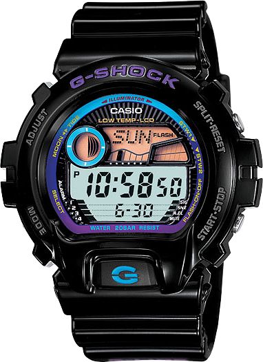 G-Shock GLX6900-1 G-Lide Black & Purple Digital Watch