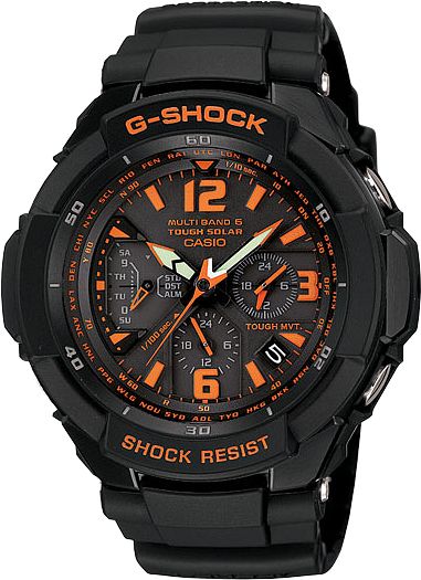 G-Shock GW3000B-1A G-Aviation Grey & Orange Chronograph Watch