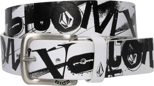 Volcom Print White & Black Belt