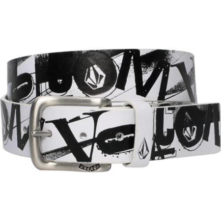 Volcom Print White & Black Belt