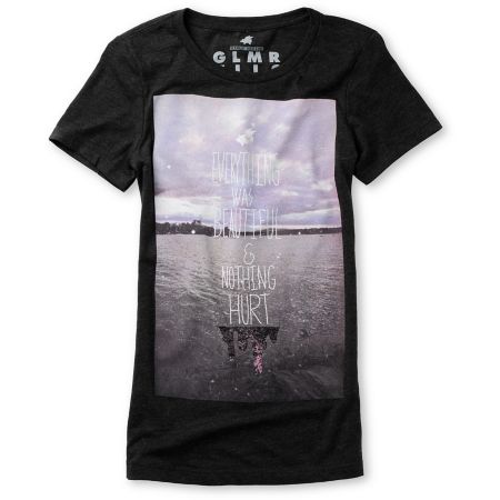 Glamour Kills Girls Nothing Can Hurt You Charcoal Tee Shirt