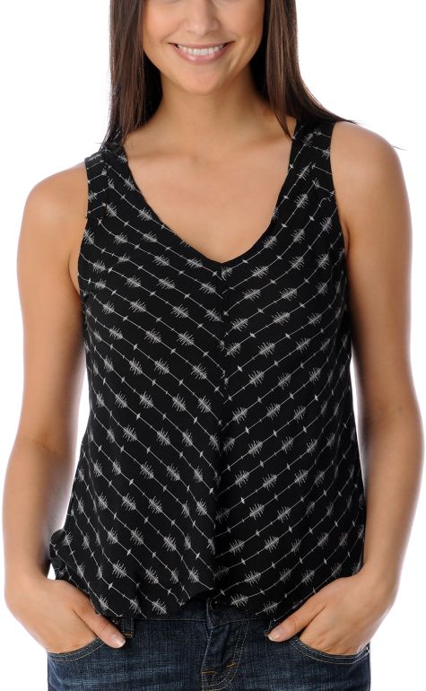 ONeill Richter Printed Black Tank Top