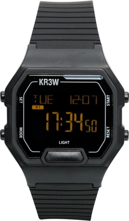 KR3W Terminal Black Digital Watch