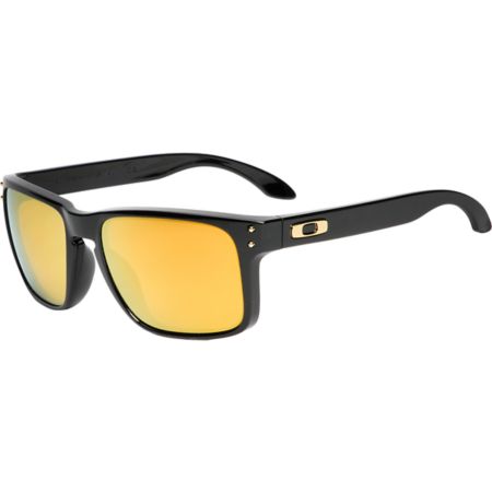 Oakley Holbrook Polished Black & Gold Iridium Sunglasses