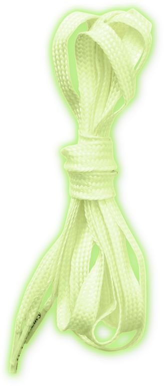 Mr. Lacy Flatties White Glow In The Dark Shoe Laces