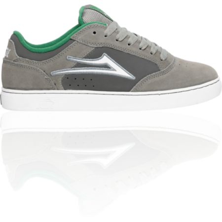 Lakai Mike Mo Grey & White Suede Shoes