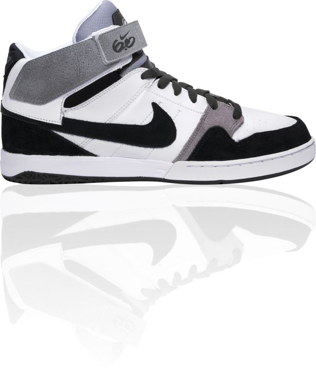 Nike 6.0 Zoom Mogan Mid 2 White & Black/Wolf Grey Shoe