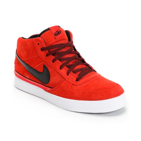 Nike 6.0 Mavrk Mid 2 Sport Red Black & White Shoe