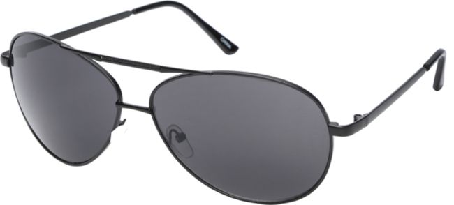 Jack Martin Gardocki Matte Black Aviator Sunglasses