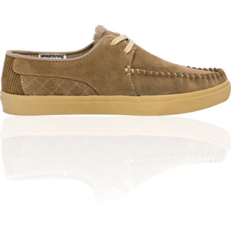 Globe Shoes Castro United Granite & Khaki Suede Slippers