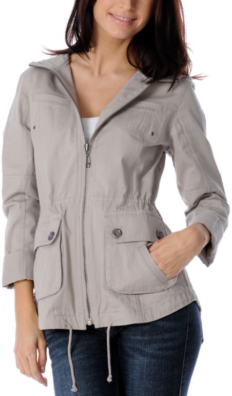Empyre Girl Soleri Khaki Army Jacket