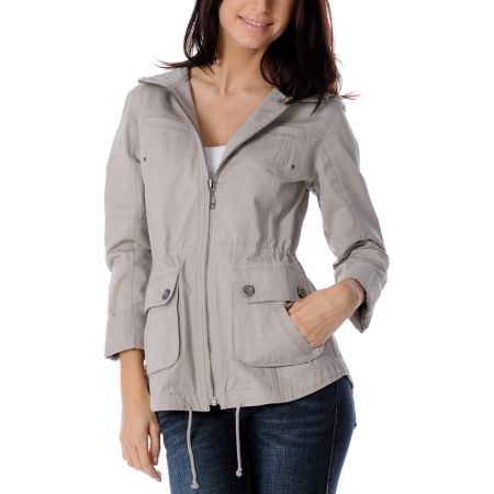 Empyre Girl Soleri Khaki Army Jacket