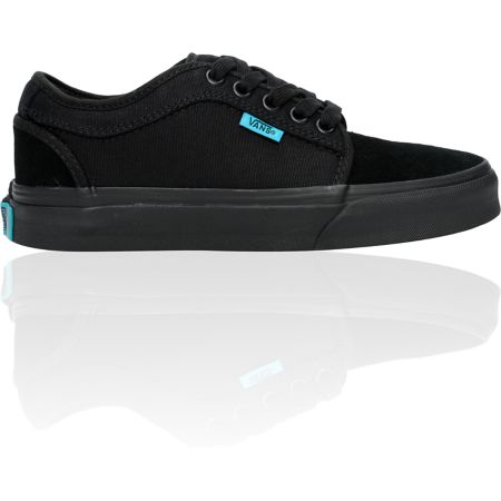 Vans Girls Chukka Low Black & Turquoise Shoe
