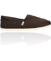 Toms Shoes Classic Canvas Chocolate Slip-On Guys Shoe