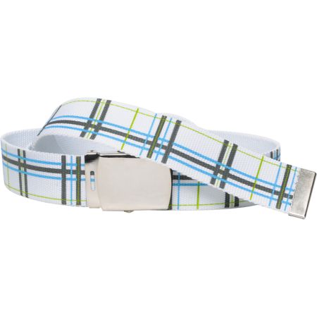 Free World Coal White Web Belt
