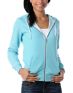 Zine Girls Aqua Salt & Pepper Zip Up Hoodie