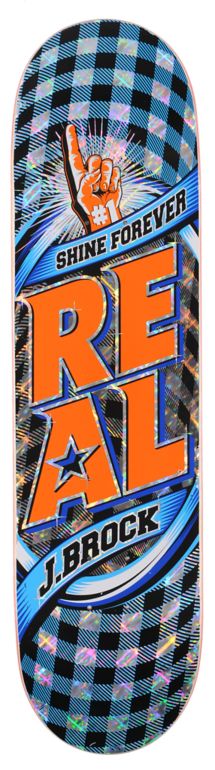 Real Skateboards Shine Forever Brock 8.12 Skateboard Deck