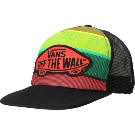 Vans Girls Beach Rasta Trucker Hat