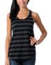 Zine Girls Racerback Black Stripe Tank Top 