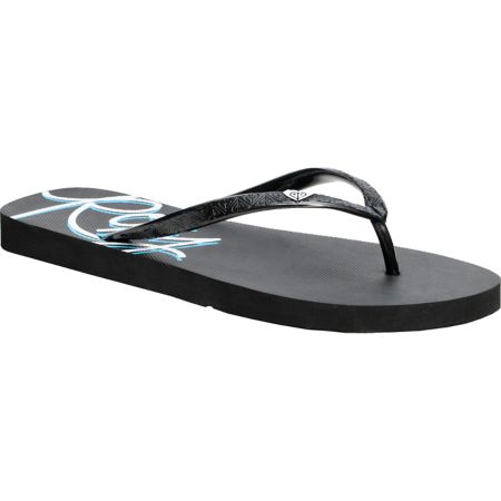 Roxy Bahama II Black & Blue Sandals