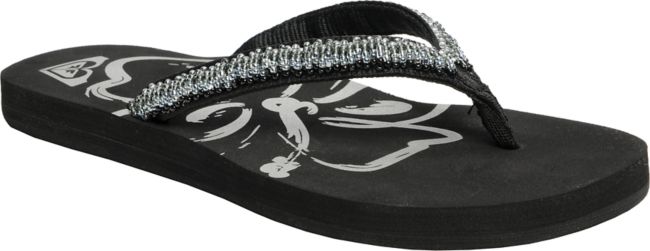 Roxy Honolulu Black Beaded Sandals