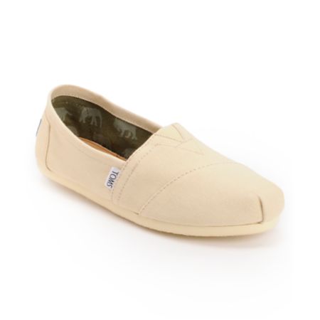 Toms Shoes Locations on Toms Shoes Classic Canvas Natural Slip On Womens Shoe At Zumiez   Pdp