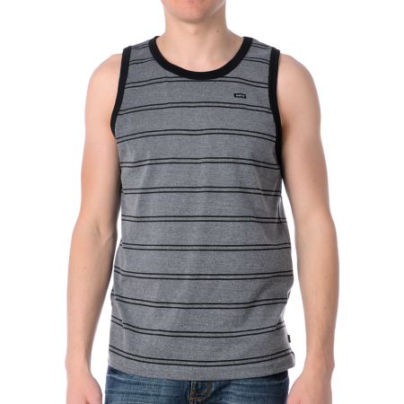 Matix Dante Grey Stripe Knit Tank Top 