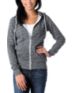Zine Girls Black Salt & Pepper Zip Up Hoodie