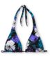 Empyre Girl Gable Teal Floral Halter Top