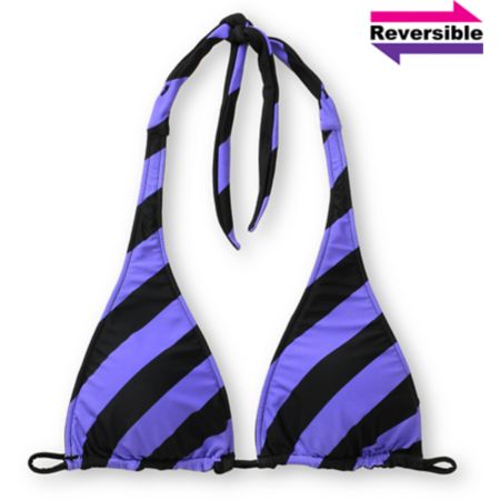 Empyre Girl Gable Striped Reversible Bikini Halter Top