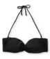 Empyre Girl Swivel Black Solid Bandeau Bikini Top