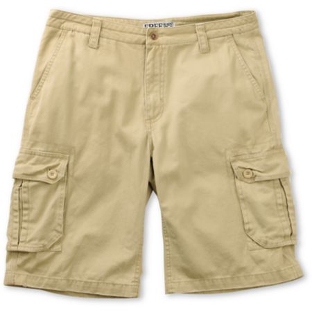 Free World Possum Khaki Cargo Shorts