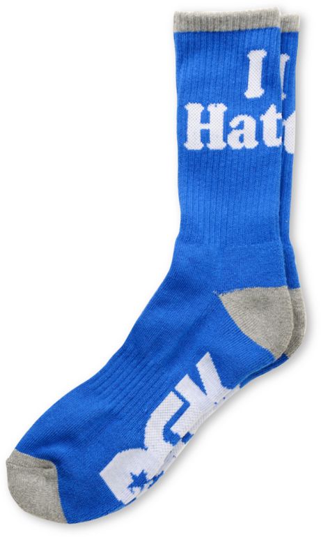 DGK Haters Royal & Grey Crew Socks