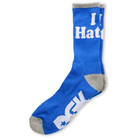 DGK Haters Royal & Grey Crew Socks