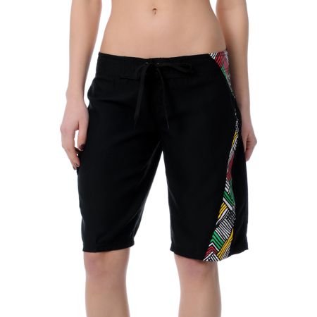 Empyre Girls Link Rasta Board Shorts