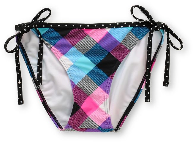 Gossip Check Yourself Pink Tie Side Bikini Bottom