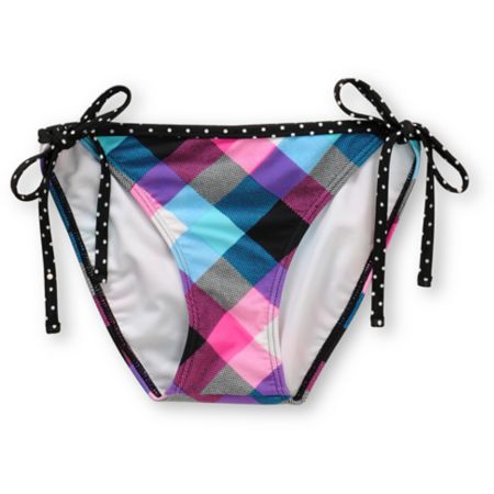 Gossip Check Yourself Pink Tie Side Bikini Bottom