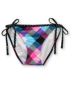 Gossip Check Yourself Pink Tie Side Bikini Bottom
