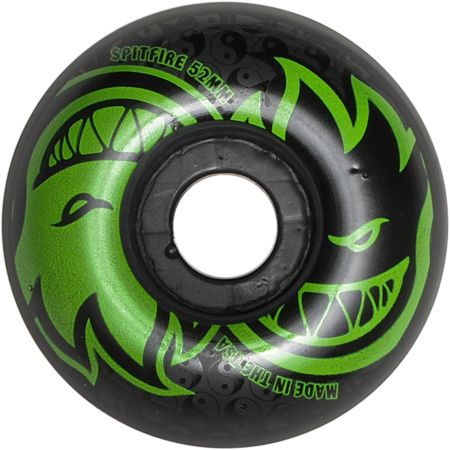 Spitfire Eternal Black & Green 52mm Skateboard Wheels